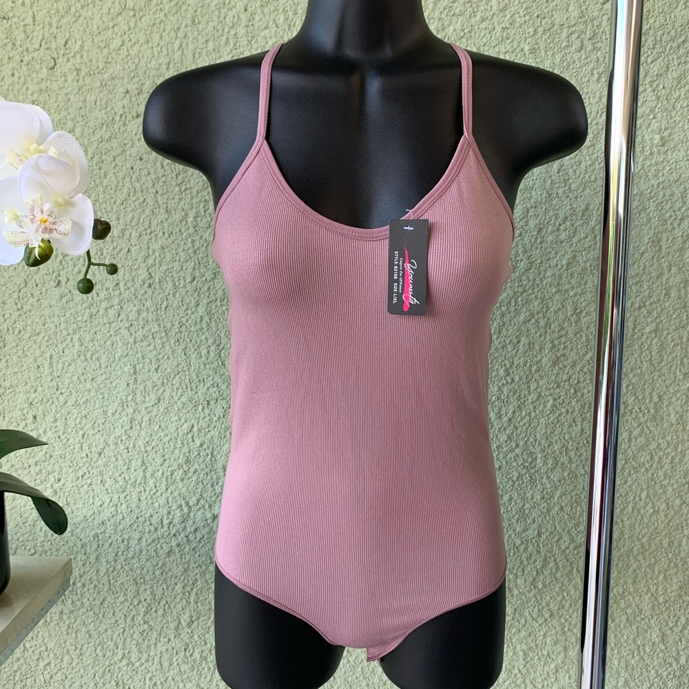 NWT Bodysuit. Pink, with bottoms. Size: L/XL